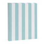 Vertical Stripes in Light Robins Egg Blue and White Canvas Print Gallery Image 8