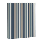 Vertical Stripes in Neutral Blue Gray Shades Canvas Print Gallery Image 8