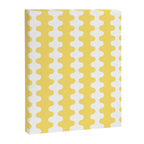 Vertical Stripes Yellow and White Ogee A-Go-Go Pop Pattern Canvas Print Gallery Image 8