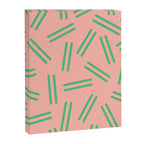 Very 80s Retro Pattern in Blush Pink and Bright Green Canvas Print Gallery Image 6