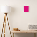 Very Hot Pink Bright Solid Color Canvas Print Gallery Image 2