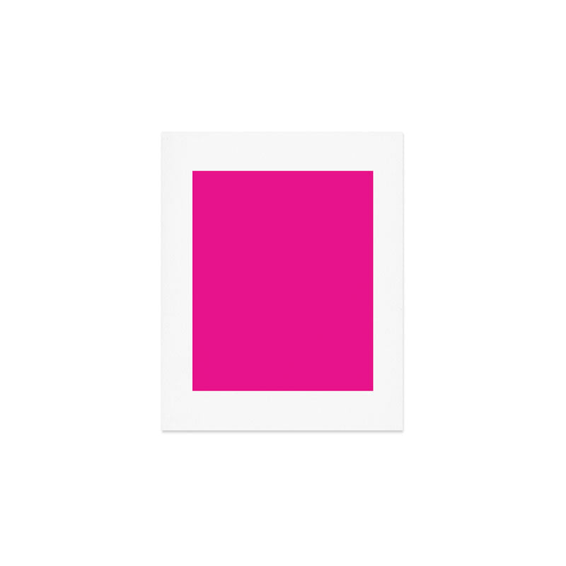 Very Hot Pink Bright Solid Color Art Print Gallery Image 1