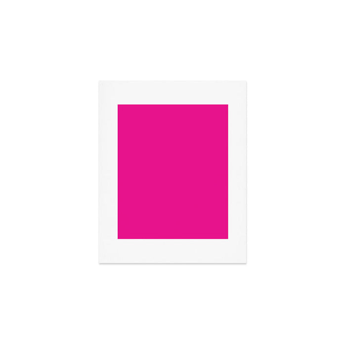 Very Hot Pink Bright Solid Color Art Print Gallery Image 1