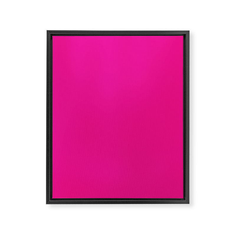 Very Hot Pink Bright Solid Color Framed Canvas Print Gallery Image 8