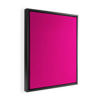 Very Hot Pink Bright Solid Color Framed Canvas Print Gallery Image 2