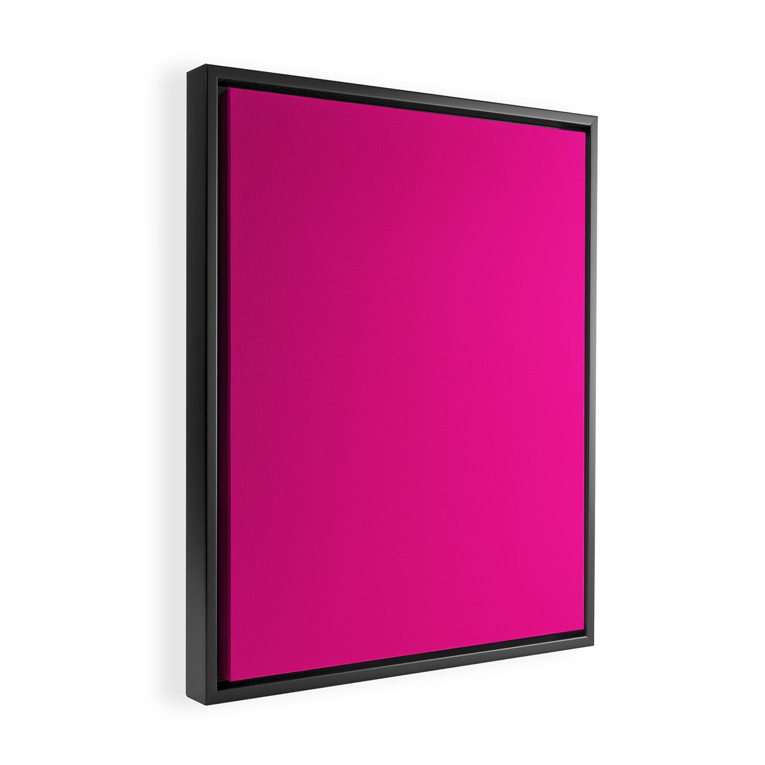 Very Hot Pink Bright Solid Color Framed Canvas Print Gallery Image 2
