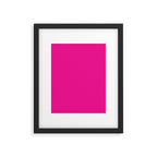 Very Hot Pink Bright Solid Color Framed Art Print Gallery Image 6