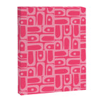 Very Pink Geometric Piquet Multi Pattern Canvas Print Gallery Image 8