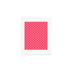 Vibrant Pop Roses Preppy Pink and Red Pattern Art Print Gallery Image 1