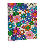 Vibrant Retro Garden Groovy Colorful 60s 70s Floral Pattern Canvas Print Gallery Image 8