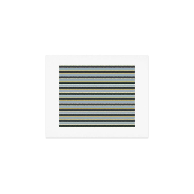 Vintage Cottage Stripes Cozy Eclectic Pattern Art Print Gallery Image 1