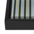 Vintage Cottage Stripes Cozy Eclectic Vertical Pattern Framed Canvas Print Gallery Image 3