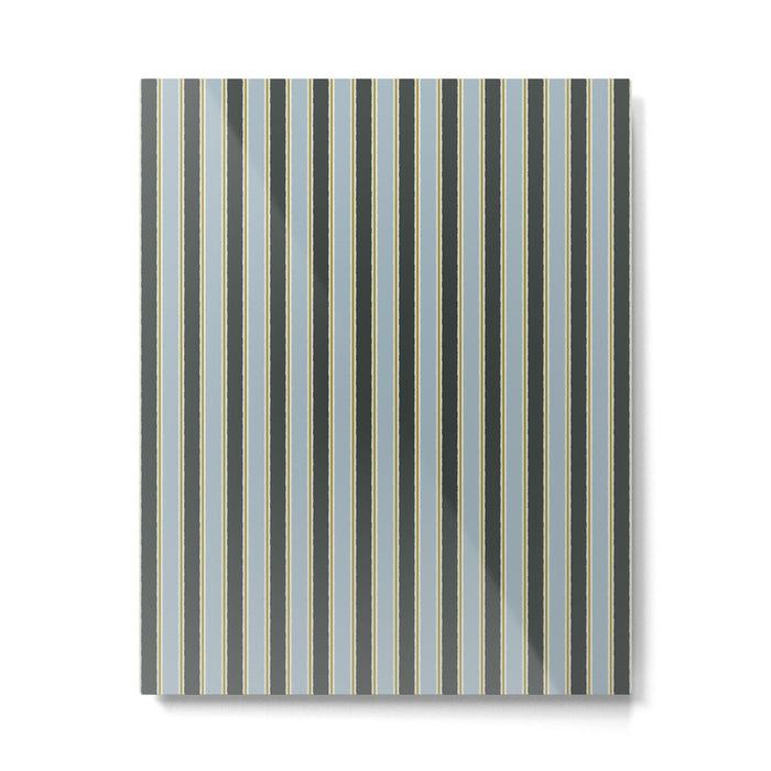 Vintage Cottage Stripes Cozy Eclectic Vertical Pattern Metal Print Gallery Image 1