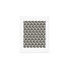 Vintage Floral Arches Art Nouveau Pattern in Black and Almond Cream Art Print Gallery Image 1