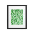 Vintage Floral Botanical Pattern Green Framed Art Print Gallery Image 5