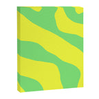 Vivid Abstract Organic Forms Neon Yellow and Green Canvas Print Gallery Image 8