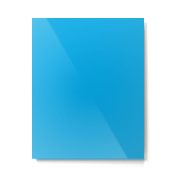 Vivid Blue Solid Accent Color Metal Print Gallery Image 1