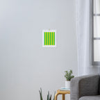 Vivid Ogee A-Go-Go Retro Pop Pattern Neon Green and Yellow Art Print Gallery Image 3