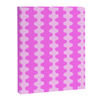 Vivid Pink Ogee A-Go-Go Retro Pop Abstract Wavy Stripe Pattern Canvas Print Gallery Image 8