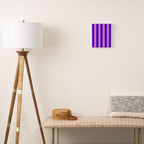 Vivid Stripes Pink and Blue Pattern Canvas Print Gallery Image 2