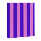 Vivid Stripes Pink and Blue Pattern Canvas Print Gallery Image 8