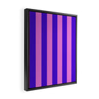 Vivid Stripes Pink and Blue Pattern Framed Canvas Print Gallery Image 2