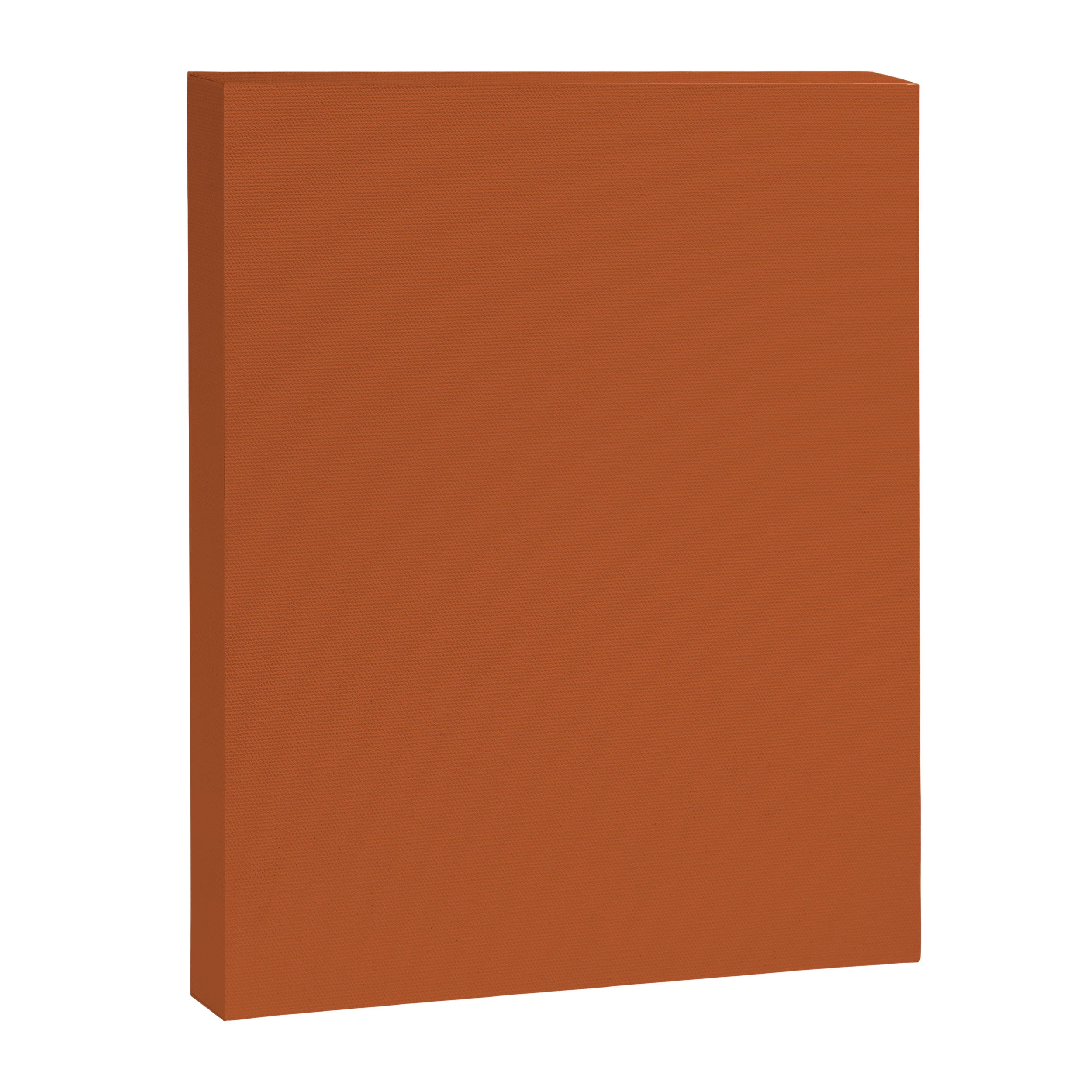 Warm Spiced Orange Solid Color Canvas Print Gallery Image 8
