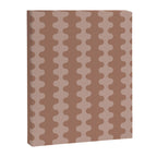 Wavy Stripes Mocha Coffee Brown Ogee A-Go-Go Pattern Canvas Print Gallery Image 8