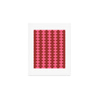 Wavy Stripes Ogee A-Go-Go Eclectic Vertical Pattern in Pink and Russet Art Print Gallery Image 1