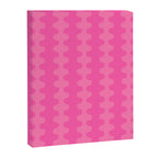 Wavy Stripes Ogee A-Go-Go Pop Pattern in Double Pink Canvas Print Gallery Image 8