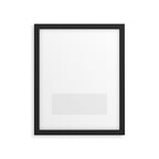 White and Pale Gray Minimalist Color Block Framed Art Print Gallery Image 6