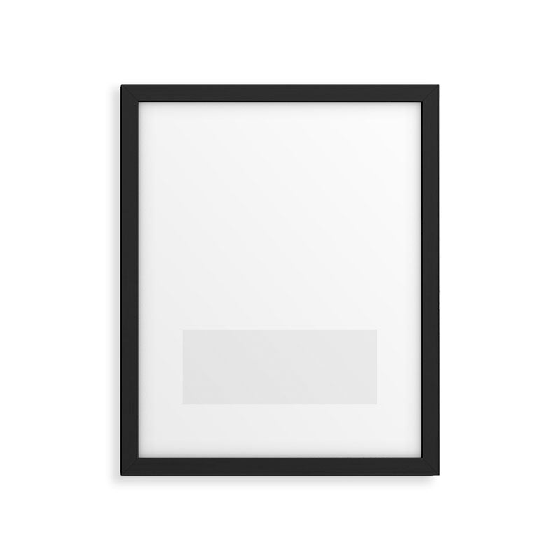 White and Pale Gray Minimalist Color Block Framed Art Print Gallery Image 6