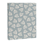Wispy Leaves Contemporary Abstract Pattern in Light Blue-Gray and Cream Canvas Print Gallery Image 6