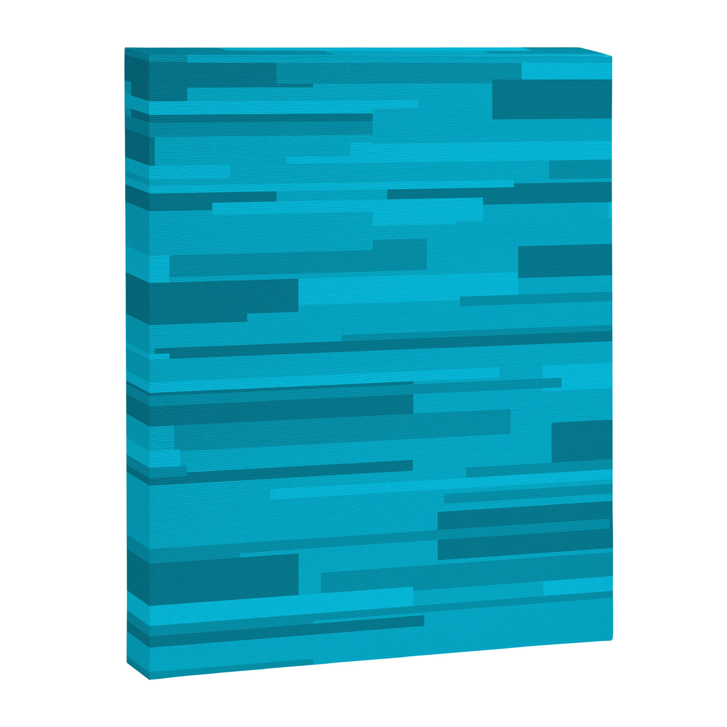 Wright Mid Century Modern Geometric Abstract Pattern in Turquoise Blue Canvas Print Gallery Image 8