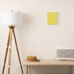 Yellow Mid Century Modernist Geometric Hexad Pattern Canvas Print Gallery Image 2