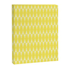 Yellow Mid Century Modernist Geometric Hexad Pattern Canvas Print Gallery Image 6