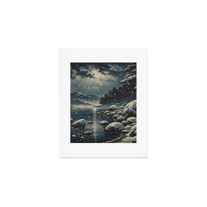 A River near Nishigi Art Print Gallery Image 1