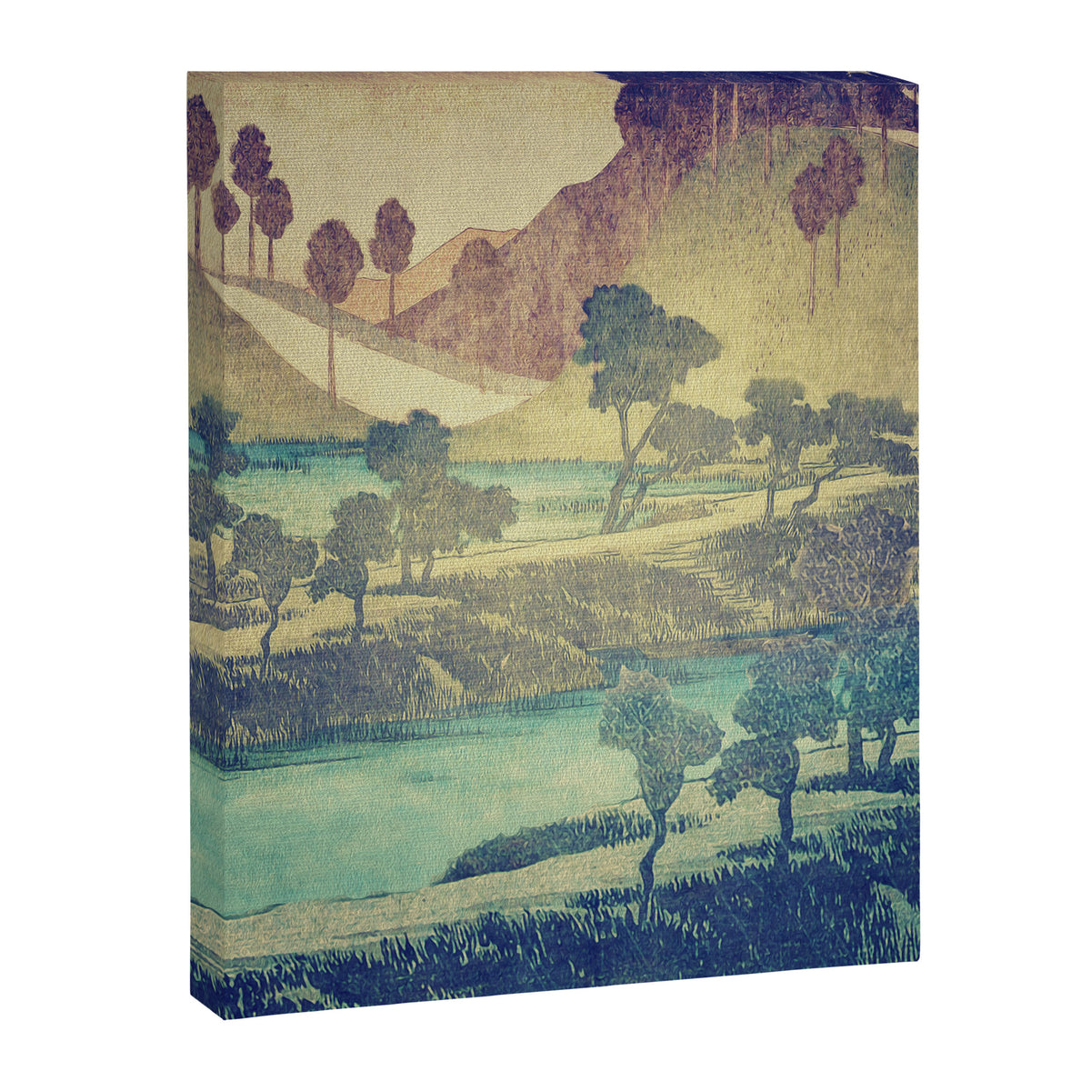 A Valley in the Evening Canvas Print Gallery Image 6