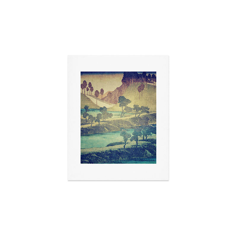 A Valley in the Evening Art Print Gallery Image 1