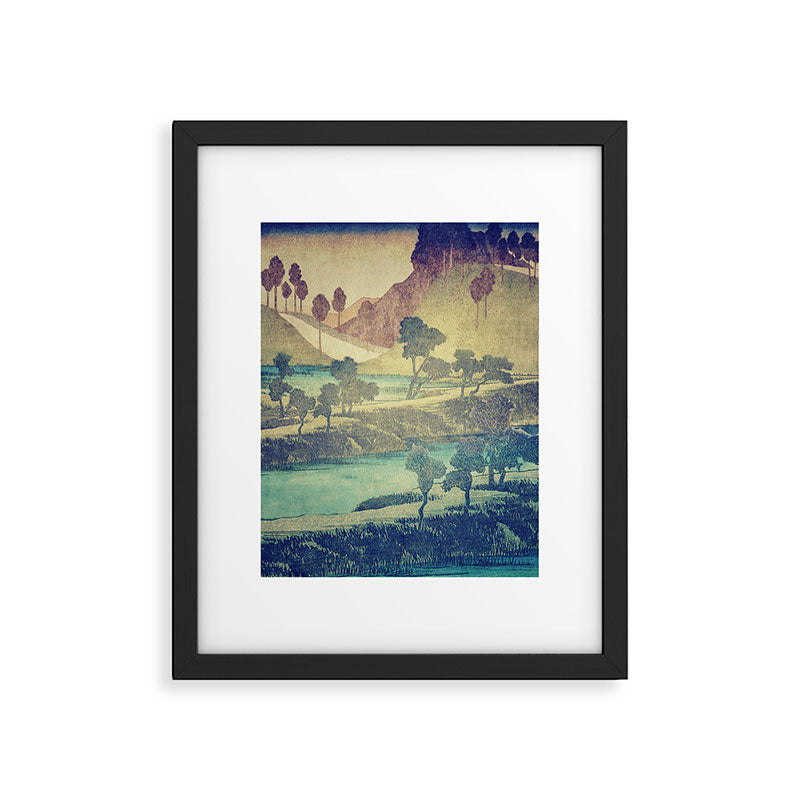 A Valley in the Evening Framed Art Print Gallery Image 5