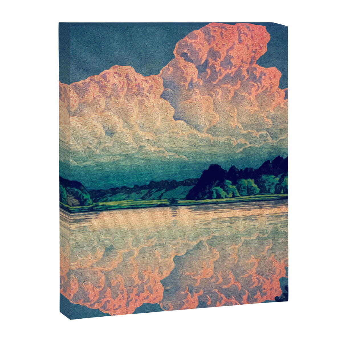 Admiring the Clouds in Kono Canvas Print Gallery Image 6