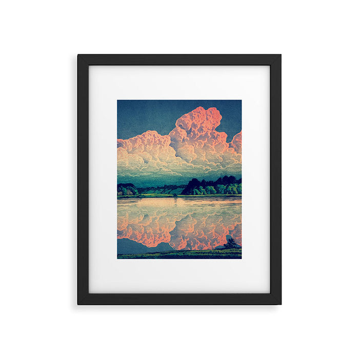 Admiring the Clouds in Kono Framed Art Print Gallery Image 1
