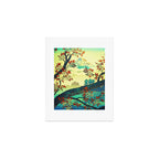 At Suidi - Autumn Mountain & Tree Ukiyoe Nature Landscape Art Print Gallery Image 1