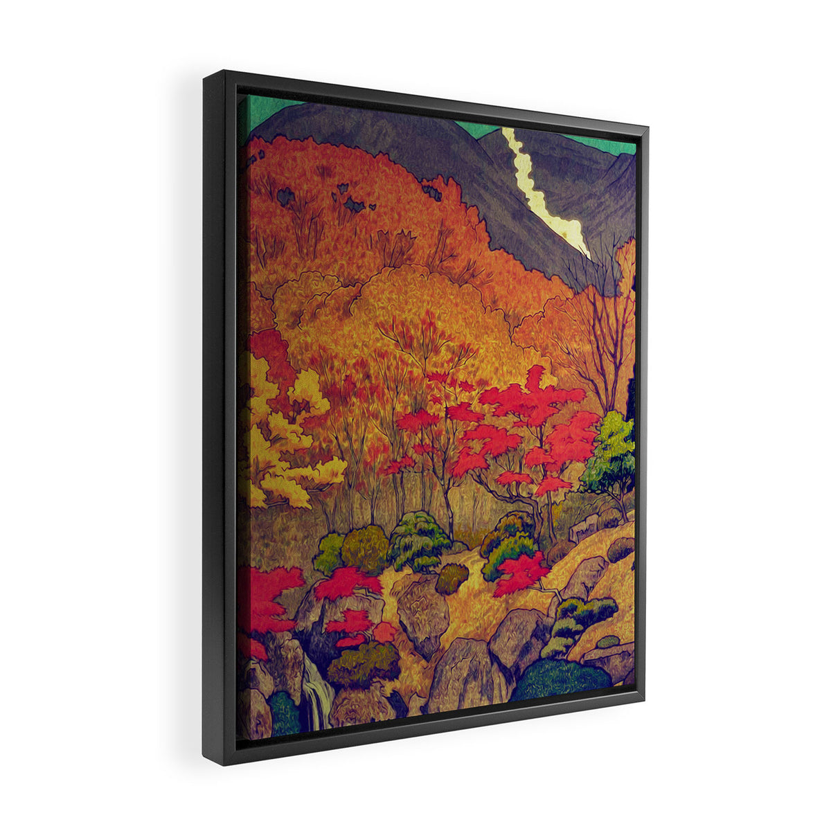 Autumn Baths in Kaanaii Framed Canvas Print Gallery Image 2