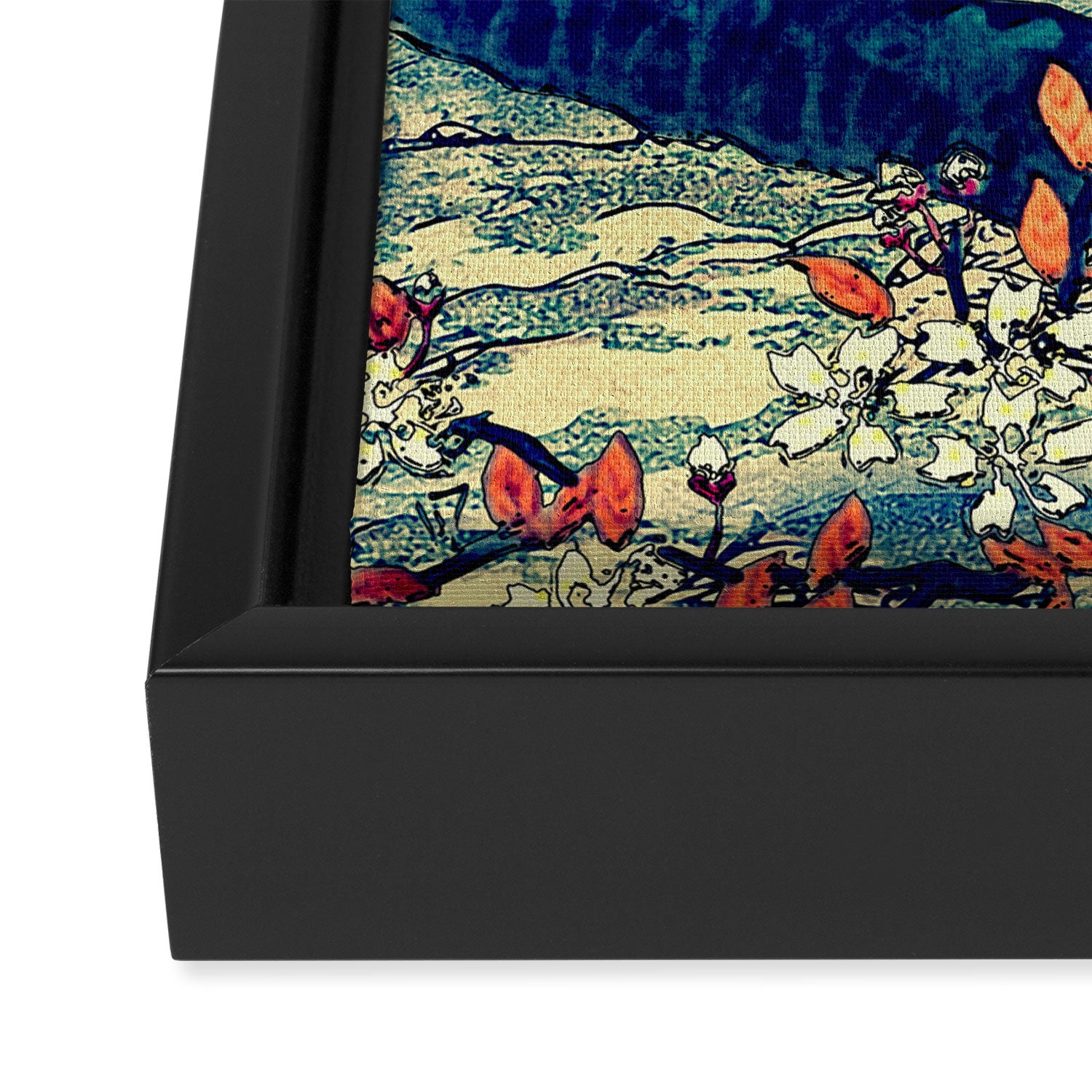 High Views at Tenko - Nature Landscape Framed Canvas Print Gallery Image 3