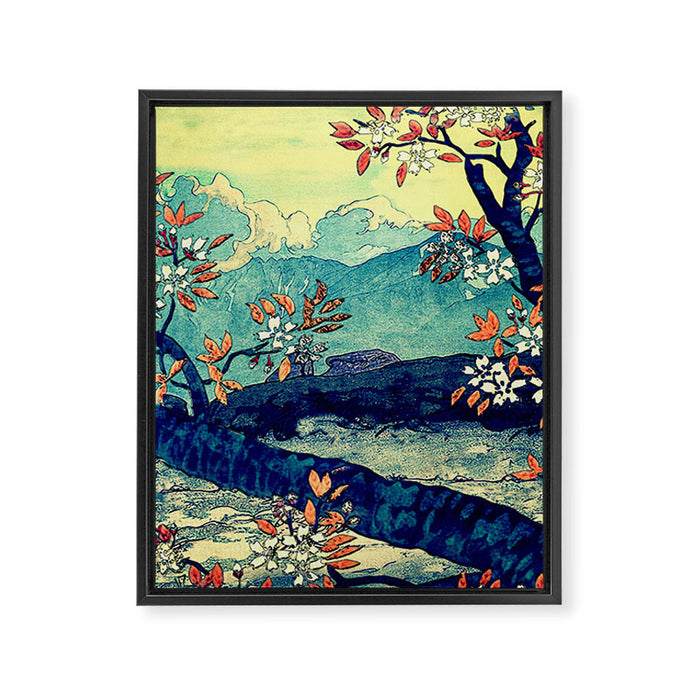 High Views at Tenko - Nature Landscape Framed Canvas Print Gallery Image 1