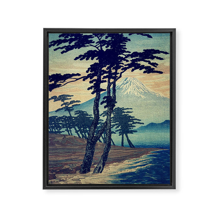 Late swimming after the floods in Hainsay Framed Canvas Print Gallery Image 1