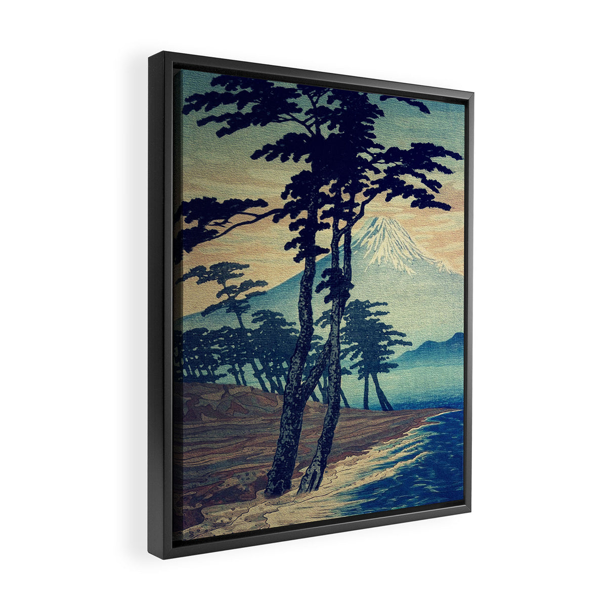Late swimming after the floods in Hainsay Framed Canvas Print Gallery Image 2