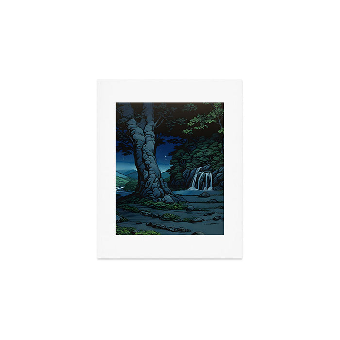 Night Walking at Goki - Nature Landscape Art Print Gallery Image 1