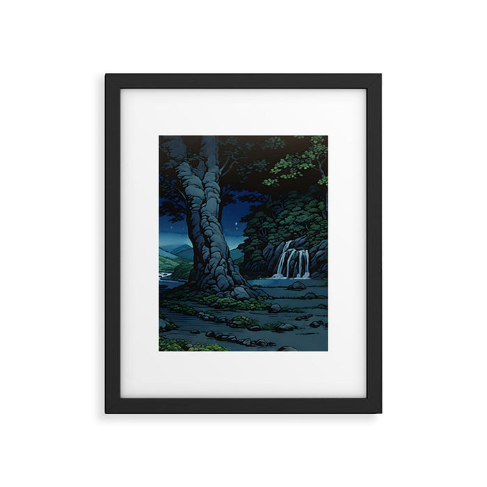 Night Walking at Goki - Nature Landscape Framed Art Print Gallery Image 1